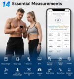 GE Smart Scale for Body Weight BMI Fat Muscle Mass with 14 Body Composition Metrics & All-in-one LCD Display, Digital Bathroom Weight Scales Bluetooth with App, Accurate Weighing Machine 400 lbs - Image 4