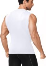 Men's Compression Shirt Sleeveless Athletic Workout Tank Tops Quick Dry Muscle Undershirts for Gym Running - Image 3