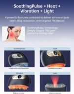 TMJ Relief Products Jaw, TMJ Massager with Vibration and Heating, Ergonomic Multi-Needle TMJ Massage Tool for Jaw & Neck Pain, Clenching & Teeth Grinding (Blue) - Image 4