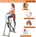 Stair Stepper for Home, Upgraded Vertical Climber Machine for Full-Body Workout, Compact Folding Cardio Exercise Climber, Resistance Adjustable Handlebar & Pedals - Image 3