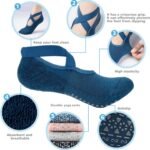 BKP Yoga Socks for Women,Pilates Socks Non Slip Grip Socks Suitable for Ballet,Plasticity,Dance,Home,Training - Image 3