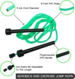 10 Pack PVC Jump Rope for Cardio Fitness - Versatile Adjustable Skipping Rope for Women Men Kids, Speed Jump Rope for Exercise,9 Feet - Image 4
