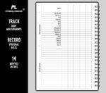 Fitness Logbook (Black) - A5 Undated Workout Journal For Men & Women - Plastic Cover & Thick Paper - Planner Log Book To Track Weight Loss, Muscle Gain, Gym Exercise, Bodybuilding Progress - Image 5