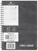 Fitness Logbook (Black) - A5 Undated Workout Journal For Men & Women - Plastic Cover & Thick Paper - Planner Log Book To Track Weight Loss, Muscle Gain, Gym Exercise, Bodybuilding Progress - Image 6