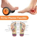 BESKAR Foot Massager Roller for Plantar Fasciitis Relief, Portable, Deep Tissue Muscle Massage, Foot Arch and Heel Pain, Reflexology Tool - Image 4