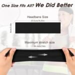 Headbands for Women, 8pcs Stretchy Non Slip Soft Cotton Cloth Hair Bands for Sports, Workout, Yoga and Running - Image 3