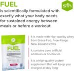 SFH Fuel Whey Protein Powder Great Tasting Grass Fed Whey | MCTs & Fiber for Energy | All Natural | Soy Free, Gluten Free, No RBST, No Artificial Flavors (Strawberry (1.6lb Bag)) - Image 5