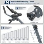 4-in-1 Rowing Machine & Ab Trainer – Foldable Full Body Workout Equipment with Resistance Bands for Home Cardio, Strength, and Core Training – Black - Image 4