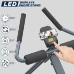 4-in-1 Rowing Machine & Ab Trainer – Foldable Full Body Workout Equipment with Resistance Bands for Home Cardio, Strength, and Core Training – Black - Image 5