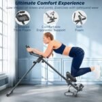 4-in-1 Rowing Machine & Ab Trainer – Foldable Full Body Workout Equipment with Resistance Bands for Home Cardio, Strength, and Core Training – Black - Image 8