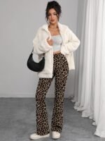 Women's Flare Legleggings High Waist Tummy Control Yoga Pants - No Front Seam Bootcut Workout Pants for Pilates & Casual Wear - Image 5