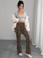 Women's Flare Legleggings High Waist Tummy Control Yoga Pants - No Front Seam Bootcut Workout Pants for Pilates & Casual Wear - Image 6