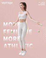 YOTTOY Skipping Ropes for Adults -Cordless Counter Jump Rope with Large Cordless Ball-Weighted Jump Rope for Women with LCD Display - Image 4