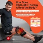 HALIDODO Red Light Therapy & Vibration Massage Knee Brace - Wireless Rechargeable Controller, 660nm & 850nm Red Light Therapy Heated Device for Knee/Joint/Elbow/Shoulder. - Image 4