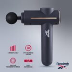 Reebok - Massage Gun, Handheld Cordless Percussion Massager with Variable Speed w/ 4 Attachments for Pain Relief & Muscle Recovery - Image 3