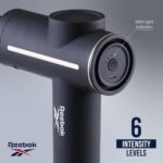 Reebok - Massage Gun, Handheld Cordless Percussion Massager with Variable Speed w/ 4 Attachments for Pain Relief & Muscle Recovery - Image 5