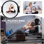 Pilates Equipment, Pilates Kit for Home Workouts, Pilates Essentials Kit for Women, Home Pilates Kit with 15” Pilates Ring and Ball Set, Booty Bands, Figure 8 Resistance Band, Yoga Band - Image 3