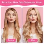 9PCS Satin Sponge Rollers for Hair, Soft Curlers To Sleep In Overnight Curler No Heat Foam Rollers for Long Hair (Black) - Image 7