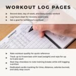 Workout and Nutrition Log – 12 Week Fitness Tracker, Workout Log Book, Gym Planner, and Food Journal for Men & Women | Daily Exercise, Diet, Weightlifting, and Nutrition Log - Image 3