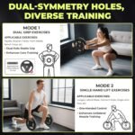 Barbell Weight Set for Lifting, 45 LB Weight Bar Set with Adjustable Free Weights for Workout Bar for Exercise Build Muscle in Home Gym - Image 4