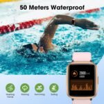 Fitness Tracker Watch with Heart Rate Monitor, Activity Tracker with Pedometer, Sleep Monitor, Calories & Step Counter, 5ATM Waterproof Smart Watch for Women Men Health Fitness Watch for Sports - Image 3