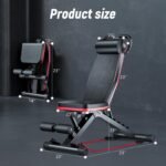 ALSO GO Adjustable Weight Bench, Workout Benches with Leg Extension & Extended Headrest, Foldable Incline Decline Bench Press, Roman Chair, Full Body Strength Training Equipment for Home Gym - Image 8