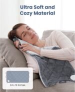 BOB AND BRAD Far Infrared Weighted Heating Pad for Back Pain Relief, Electric Heat Pad for Muscle Cramps & Neck Shoulders, Moist Heat Therapy & Hands Free Strap, FSA-HSA Eligible, Gift for Women Men - Image 6