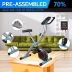 Foldable Exercise Bike Stationary Bikes for Home, 5 IN 1 Indoor Workout Bike, Cycling Bike with 16-Level Quiet Magnetic Resistance, 6.6 LBS Flywheel and 300LBS Capacity, 2025 Designed 817 X-bike - Image 4