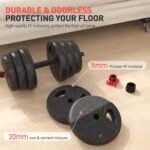 Adjustable Dumbbells Set, 20/30/40/55/60/80lbs Free Weight Set with Connector, 2 or 3 in 1 Dumbbells Set Used as Barbell, Kettlebells, Fitness Exercises for Home Gym Suitable Men/Women - Image 4