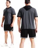 NELEUS Men's Dry Fit Performance Athletic Shirt with Hoods - Image 6