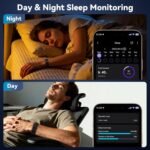 Fitness Tracker Smart Bands, Smart Bracelet, 24/7 Wearable Health Activity & Sleep Tracker Wristband with Heart Rate Monitor Naps Blood Oxygen Stress Calorie Steps Counter Pedometer Free APP - Image 3