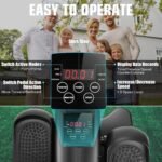 ANCHEER Under Desk Elliptical Machine - Quiet Pedal Exerciser for Seniors, Office & Home, Low-Impact Seated Leg Workout Equipment, Smart LCD Display, Remote Control - Image 4