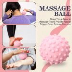 5 Pack Yoga Wheel Set Back Stretcher Wheel for Deep Tissue Massage Foam Roller for Back Pain Relief & Stretching, Trigger Point Therapy Ball, Resistance Loop Exercise Bands, Massage Roller - Image 6
