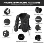 Alpheratz Running Hydration Vest with 500ml Water Bladder,Lightweight Adjustable Chest Straps Hydration Backpack for Hiking and cycing - Image 4