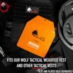 WOLF TACTICAL Curved Weight Vest Plates – 5.75/8.75/14.5LB Pairs – Contoured Ergonomic Fit – WODs, Strength Training, Running, Heavy Workouts - Image 5