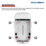 CHOICEMMED Finger Pulse Oximeter - Blue Blood Oxygen Monitor with Batteries - Portable O2 Saturation Sensor in Carry Pouch - Image 5