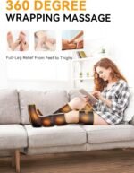 Leg Massager with Heat and Compression, Foot Calf & Thigh Massage for Circulation and Pain Relief, Leg Compression Massager with Handheld Controller 3 Intensities 6 Modes - Image 4