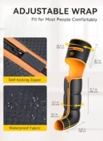 Leg Massager with Heat and Compression, Foot Calf & Thigh Massage for Circulation and Pain Relief, Leg Compression Massager with Handheld Controller 3 Intensities 6 Modes - Image 5