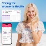 Smart Health Ring, Featuring Stress and Sleep Monitoring Functions, Compatible with iOS and Android, Waterproof Fitness Tracker for Women & Men, No Subscription Fee. (Black, 9) - Image 5