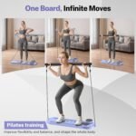 Pilates Board,Foldable Pilates Reformer Equipment with Timer, Multi-Purpose Portable Pilates Reformer Machine Home Pilates Kit for Home Workout,Fitness,Exercise,Abs - Image 5