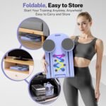 Pilates Board,Foldable Pilates Reformer Equipment with Timer, Multi-Purpose Portable Pilates Reformer Machine Home Pilates Kit for Home Workout,Fitness,Exercise,Abs - Image 6