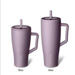 BrüMate Era 40 oz Tumbler with Handle and Straw | 100% Leakproof Insulated Water Bottle Tumbler with Lid and Flexible SoftSip Straw | Made of Stainless Steel | Cup Holder Friendly | 40oz (Lilac Dusk) - Image 4