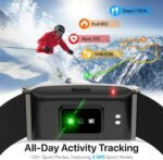 Smart Health Wristband for Women & Men - Wearable Blood Pressure Monitor,173 Sports Modes, IP68 Waterproof, Heart Rate Monitor, Sleep Tracker, Step & Calorie Counter - Image 5