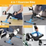 MOMODA Under Desk Pedal Exerciser Mini Bike for Leg/Arm - Foldable Peddler with LCD Display for Home/Office - Image 5