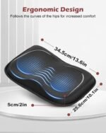 Rowing Machine Seat Cushion for The Concept 2 Rowing Machine with Extra Sports Headband, Memory Foam Row Machine Pad-Compatible with Concept 2 Rower, Recumbent Stationary Bike, Watter Rower - Image 3