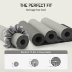 Slim Panda Yoga Mat Scrunchie, Secures Your Mat In Style & Cute, Durable Stretchable Velvet Fabric Yoga Mat Carrying Strap Fits All Standard Yoga Mats (mat not included) - Image 4
