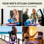Slim Panda Yoga Mat Scrunchie, Secures Your Mat In Style & Cute, Durable Stretchable Velvet Fabric Yoga Mat Carrying Strap Fits All Standard Yoga Mats (mat not included) - Image 8