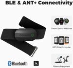 COOSPO Bluetooth Heart Rate Monitor Chest Strap H808S, ANT+ BLE HR Monitor Chest, HRM IP67 Waterproof, 300H Battery Life - Image 4