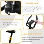 Exercise Bike Stationary Bikes for Home Adjustable Indoor Cycling Bike Magnetic Resistance Workout Bike Exercise Machine with Multi-Function Comfortable Seat, Black - Image 7