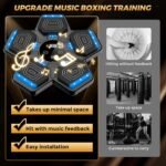 2025 Music Boxing Machine for Adults and Kids, Smart Interactive Boxing Training Equipment with Gloves Wall Mounted, Workout Punching Machine for Home,Office and Gym - Image 4